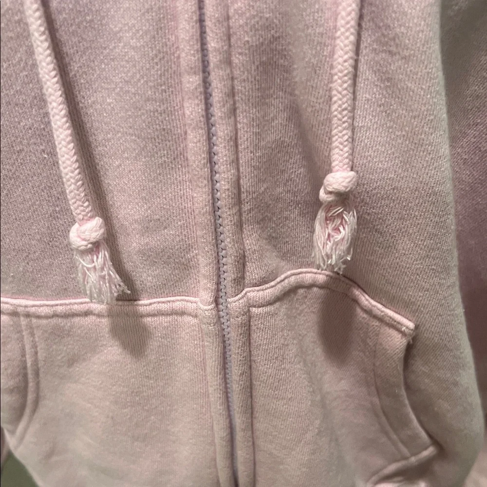 PINK Victoria's Secret Soft Pink Zip-Up Hoodie - Picture 3 of 10